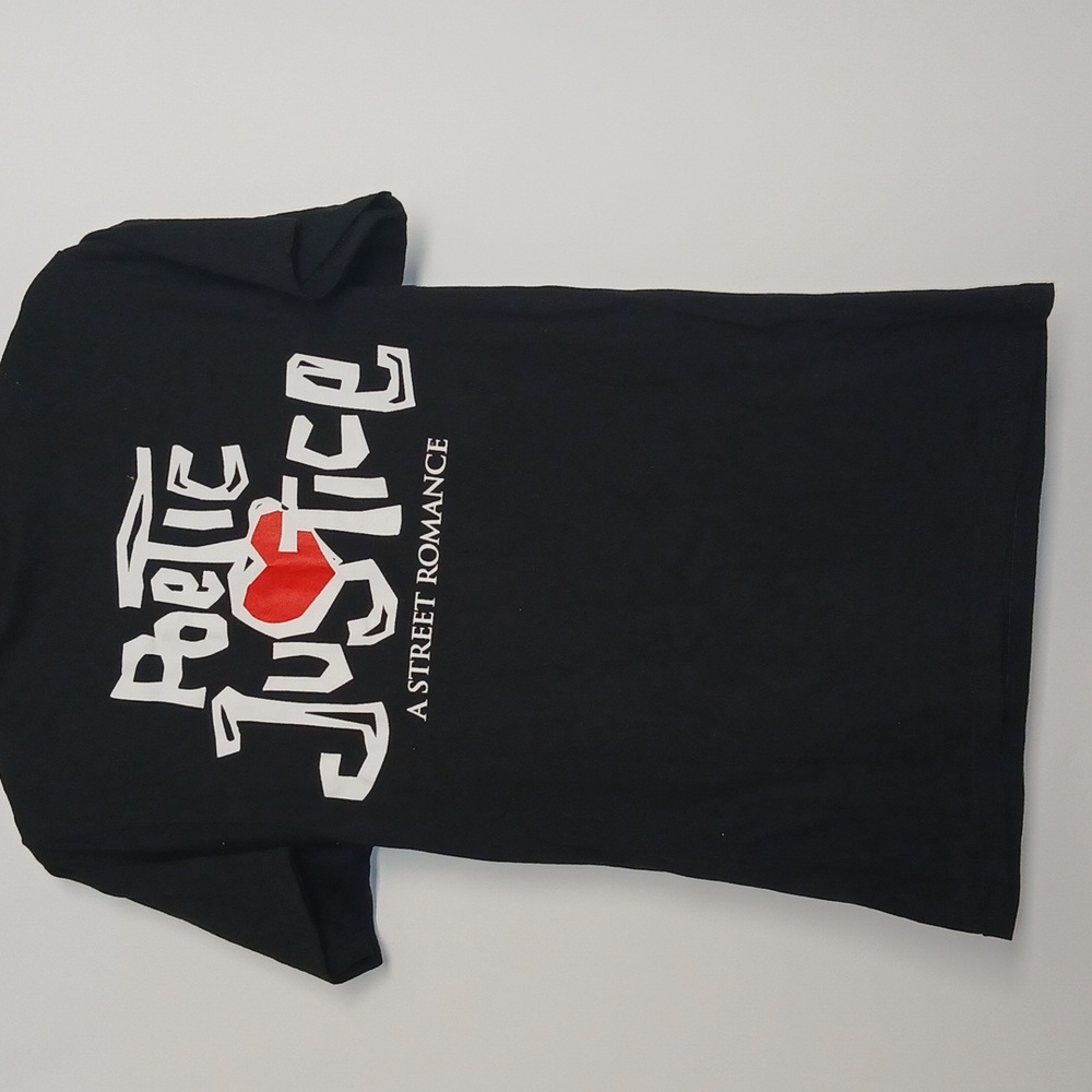 Philcos Poetic Justice A Street Romanxe Men T Shirt Blacl Whit Size Small NWOT - Picture 6 of 6